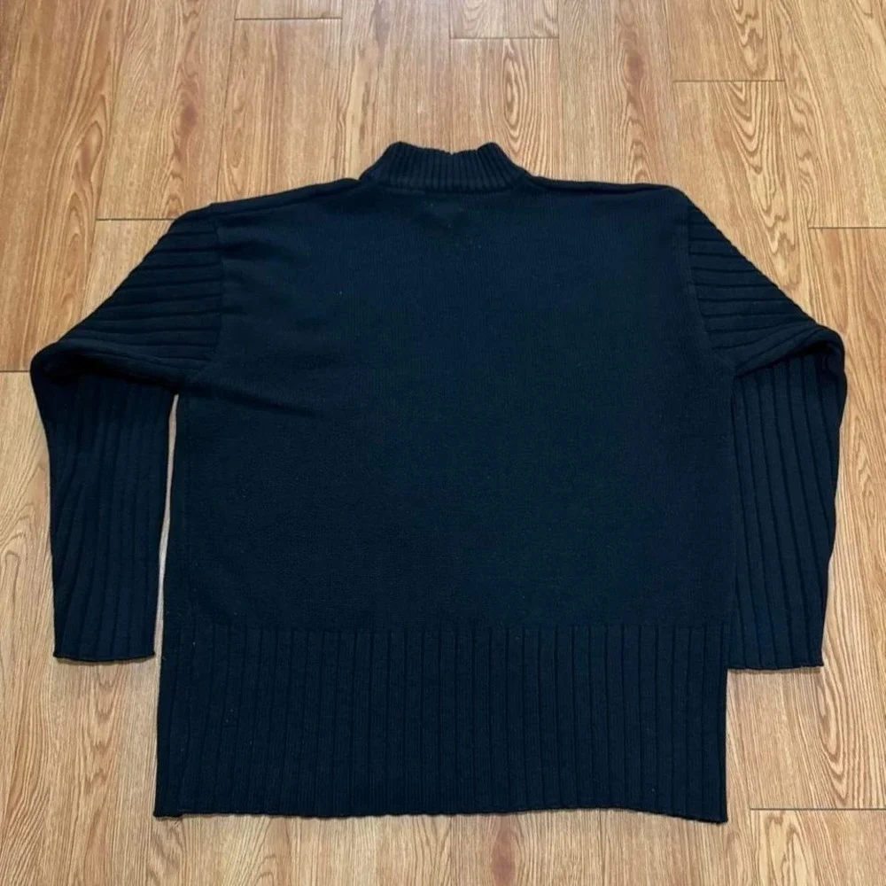 Vintage Fox Hip Hop Men's Sweater Y2K Rap History‎ of Hip Hop Black Size 2XL
